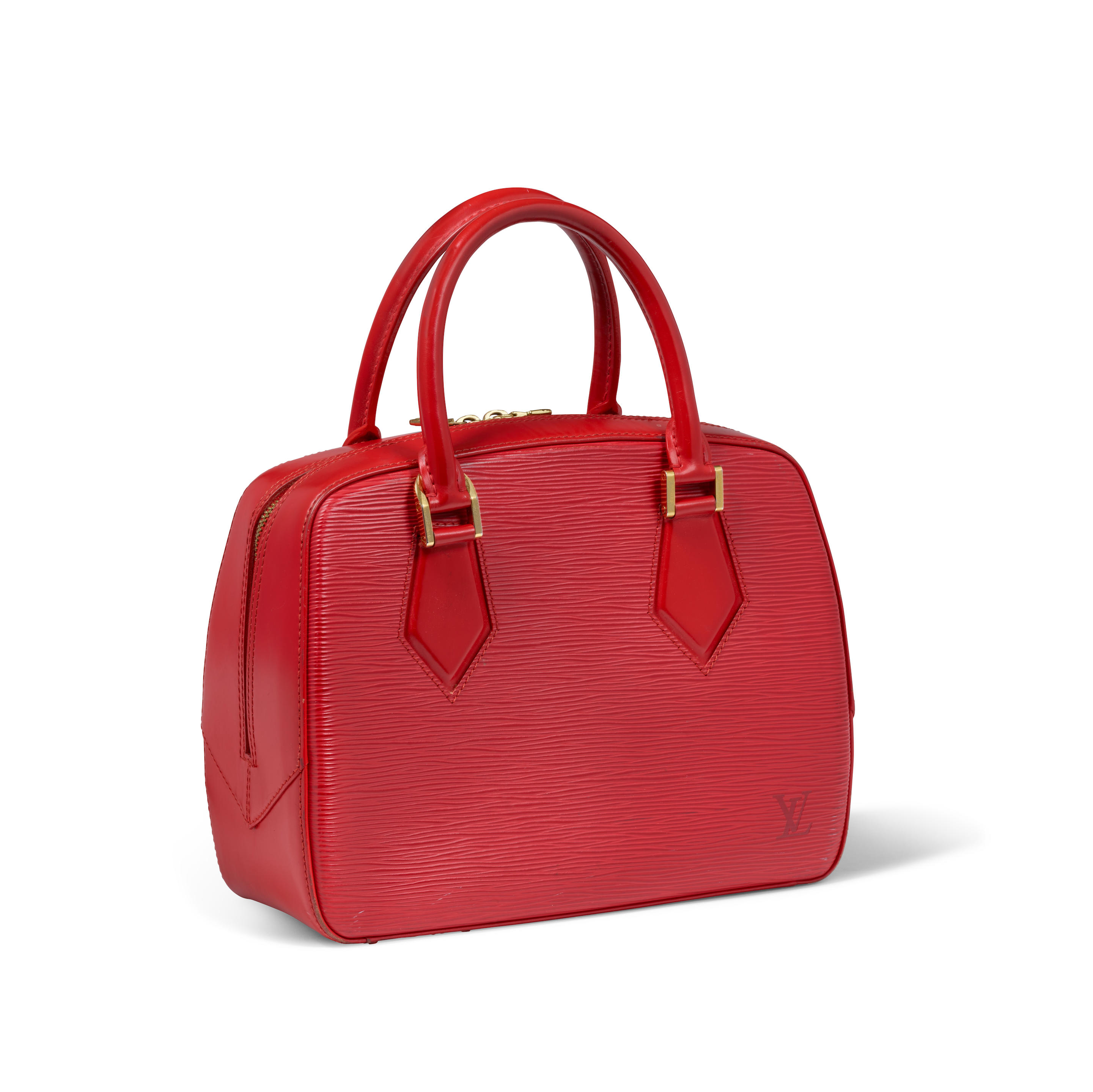 LOUIS VUITTON: RED EPI SABLONS HANDLE BAG
