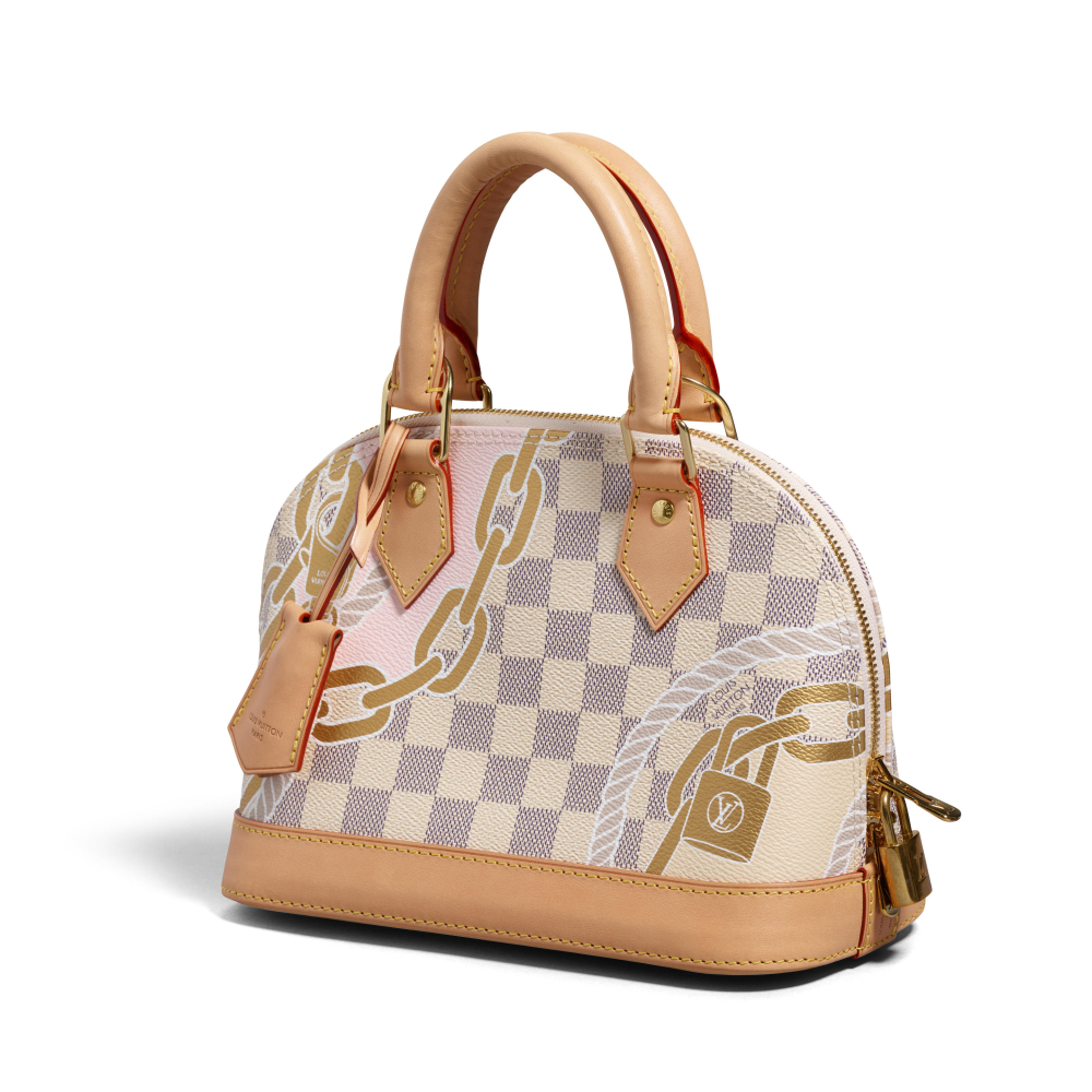 LOUIS VUITTON: DAMIER AZUR NAUTICAL ALMA BB