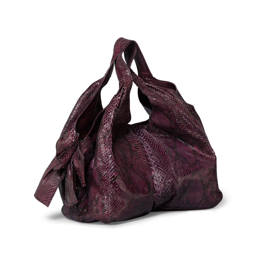 VALENTINO: PYTHON SATCHEL