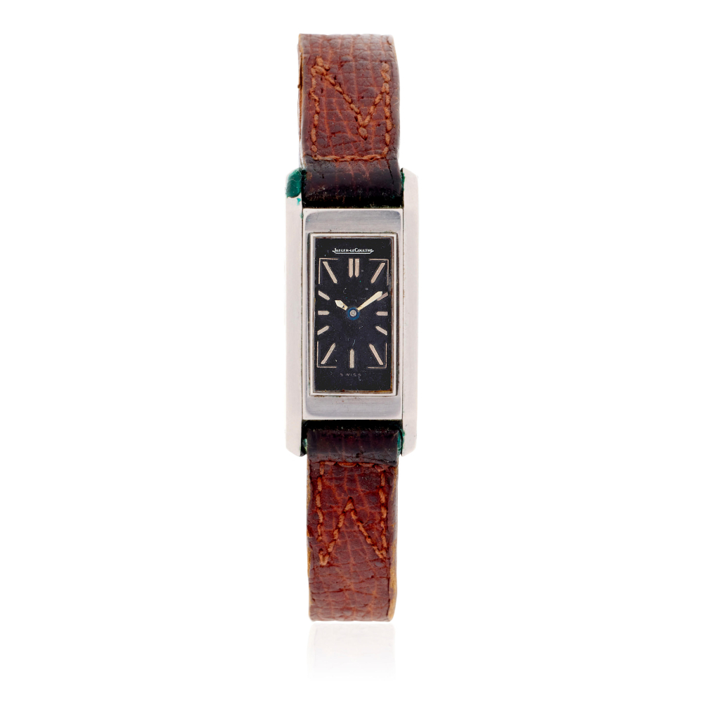 Jaeger-LeCoultre. A stainless steel manual wind wristwatch