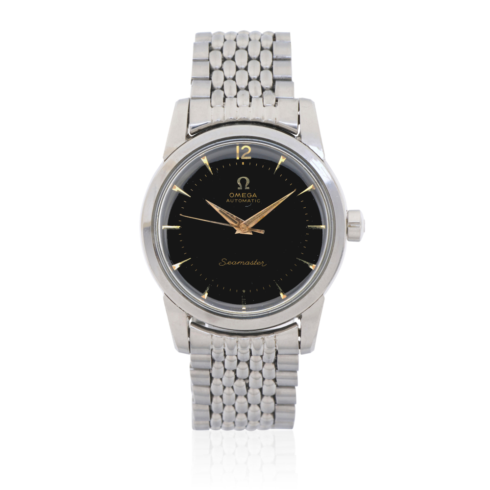 Omega. A stainless steel automatic bracelet watch