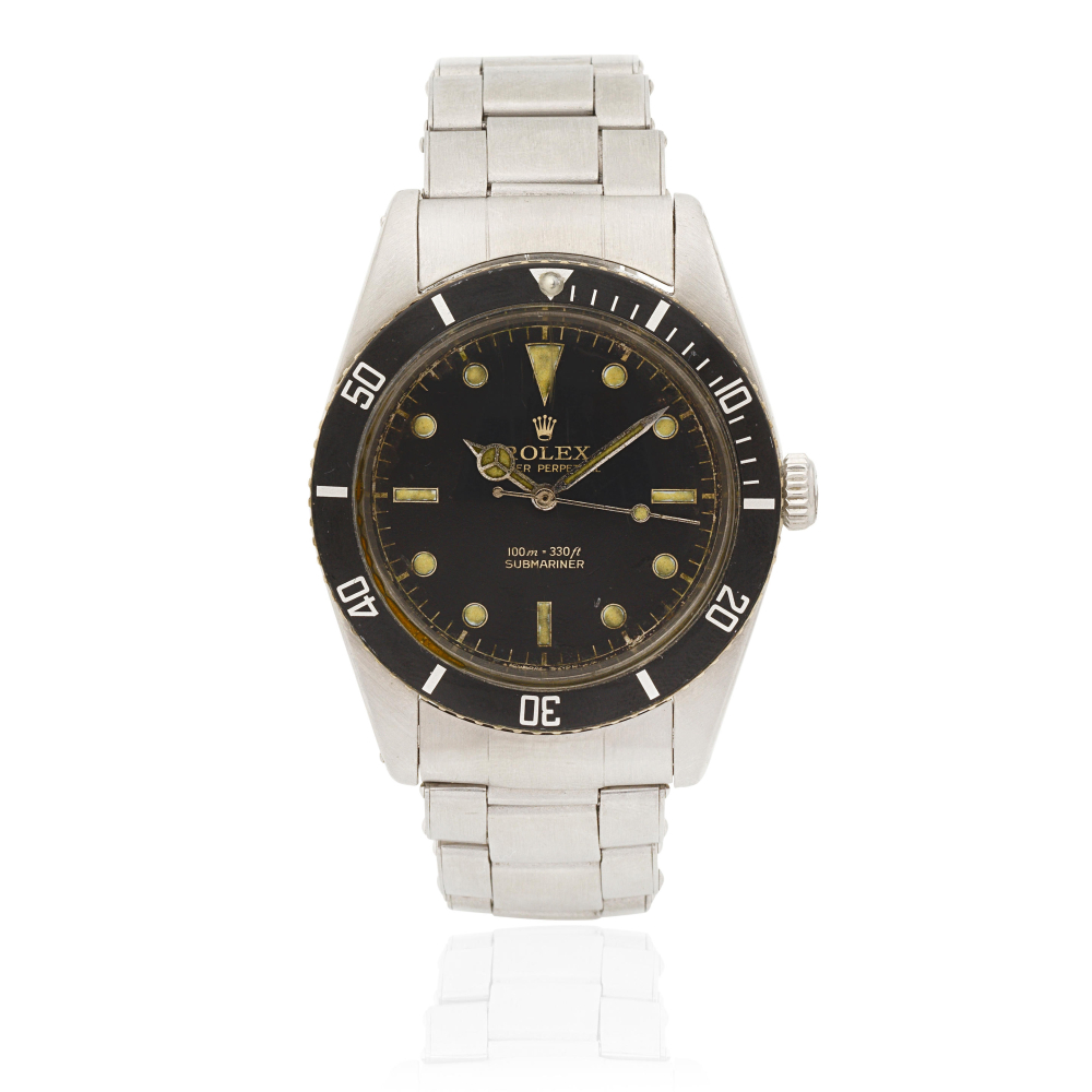 Rolex. A stainless steel automatic bracelet watch