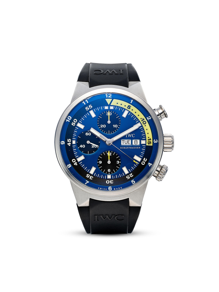 IWC | AQUATIMER CHRONOGRAPH "TRIBUTE TO CALYPSO", REF.IW378203, A LIMITED EDITION STAINLESS STEEL CHRONOGRAPH WRISTWATCH WITH DAY AND DATE, CIRCA 2000