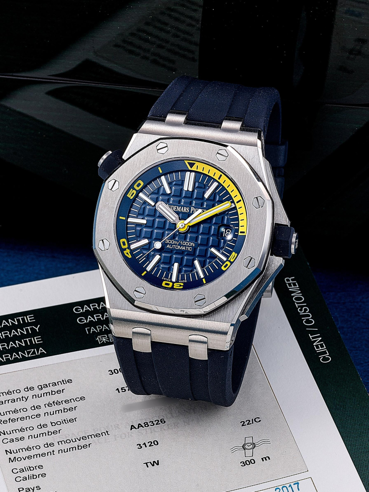 AUDEMARS PIGUET | ROYAL OAK OFFSHORE DIVER, REF.15710ST, A STAINLESS STEEL WRISTWATCH WITH DATE, CIRCA 2017