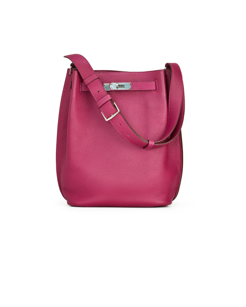 HERMÈS: TOSCA TOGO SO KELLY 22 WITH PALLADIUM HARDWARE