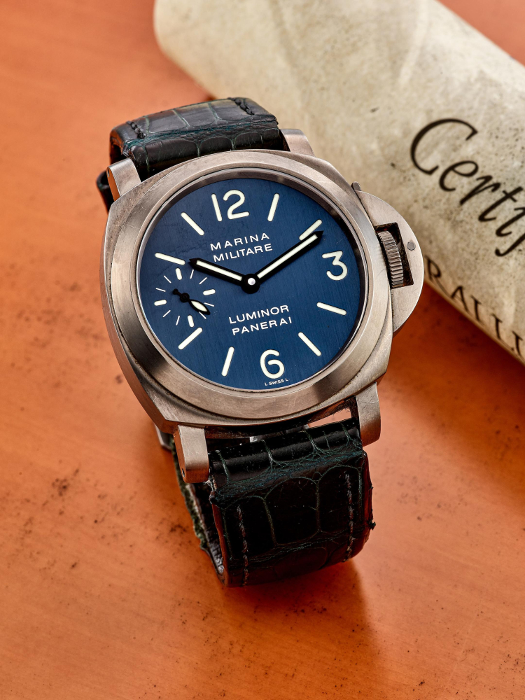 PANERAI | MARINA MILITARE "AMERIGO VESPUCCI", REF.PAM00082, A LIMITED EDITION TITANIUM WRISTWATCH, CIRCA 2000