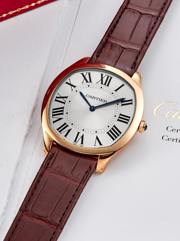 CARTIER | DRIVE DE CARTIER, REF.3967, A NEW OLD STOCK PINK GOLD WRISTWATCH, CIRCA 2020