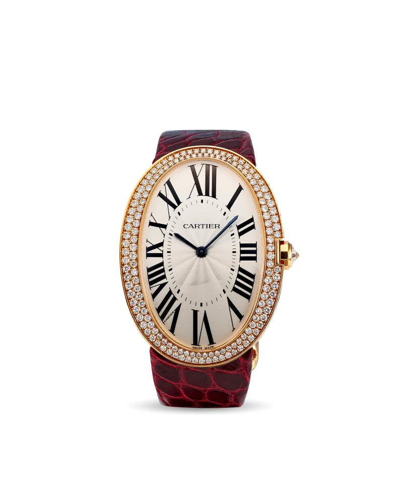 CARTIER | BAIGNOIRE, REF.3031, A YELLOW GOLD AND DIAMOND-SET WRISTWATCH, CIRCA 2010