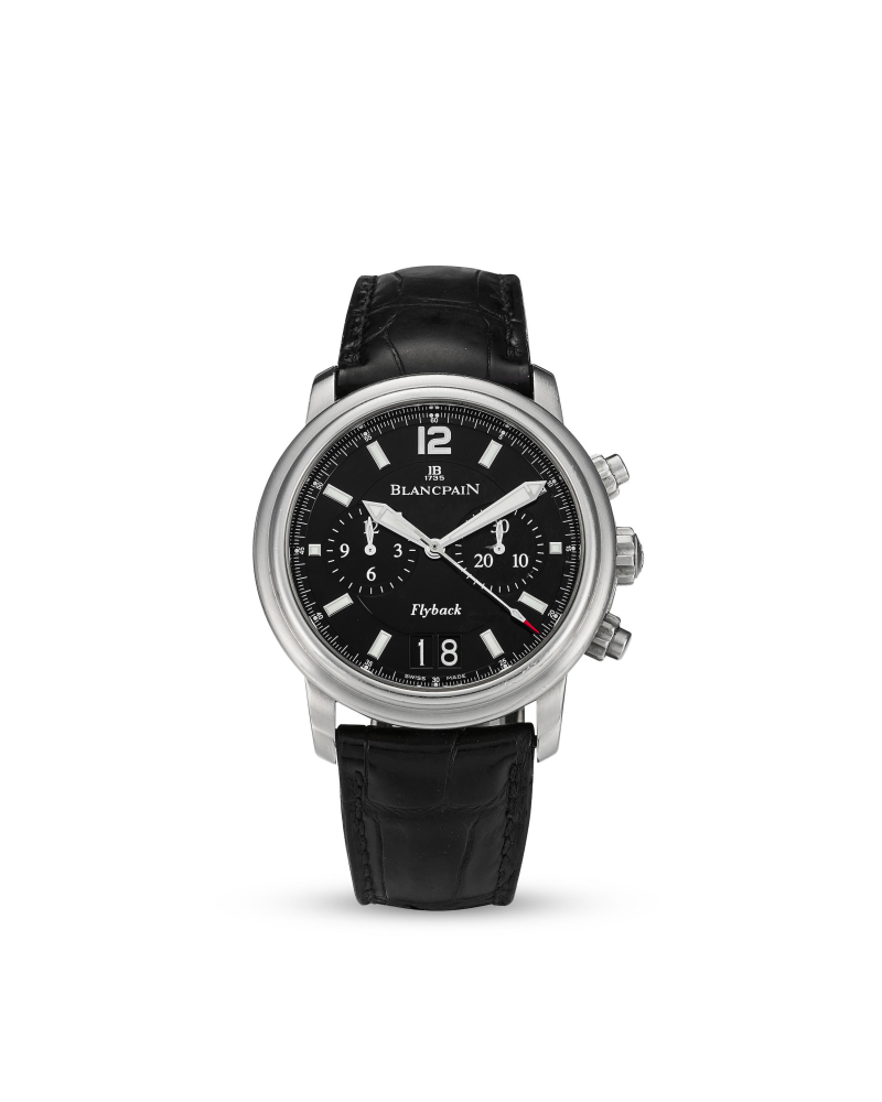 BLANCPAIN | LÉMAN, REF.2885F.11B30.53B, A STAINLESS STEEL FLYBACK CHRONOGRAPH WRISTWATCH WITH DATE, CIRCA 2000