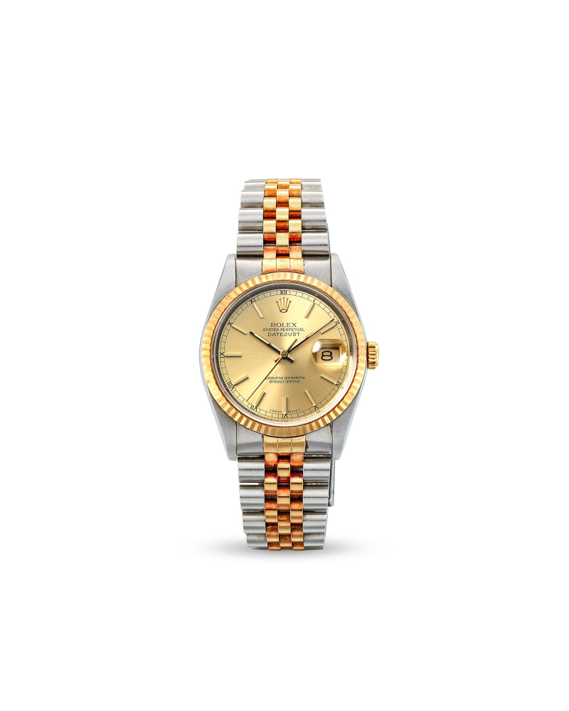 ROLEX | DATEJUST, REF.16233, A STAINLESS STEEL AND YELLOW GOLD BRACELET WATCH WITH DATE, CIRCA 1989 