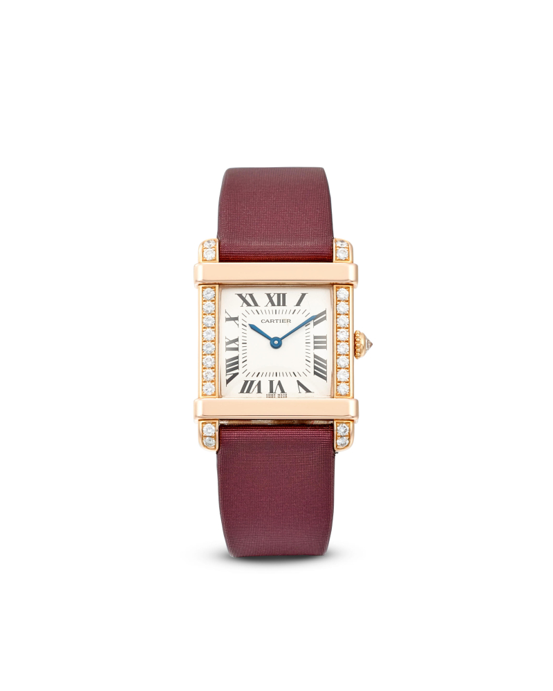 CARTIER | TANK CHINOISE, REF.2686, A PINK GOLD AND DIAMOND-SET WRISTWATCH, CIRCA 2000