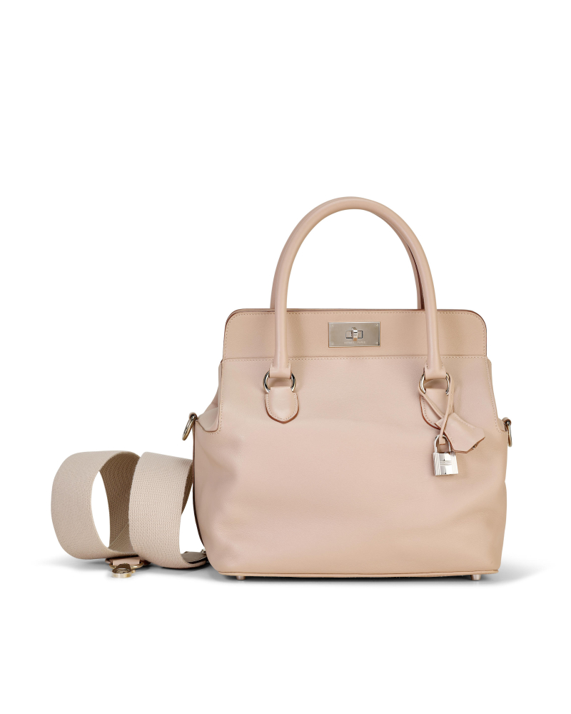 HERMÈS: ARGILE SWIFT TOOLBOX 26 WITH PALLADIUM HARDWARE