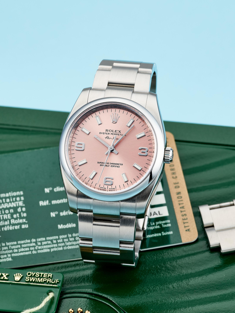 ROLEX | AIR-KING REF.REF114200, A STAINLESS STEEL BRACELET WATCH, CIRCA 2011