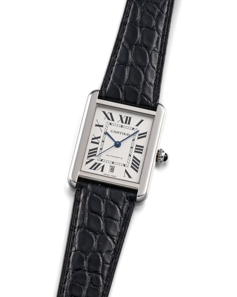 CARTIER | TANK SOLO XL, REF.3515, A STAINLESS STEEL WRISTWATCH WITH DATE, CIRCA 2015
