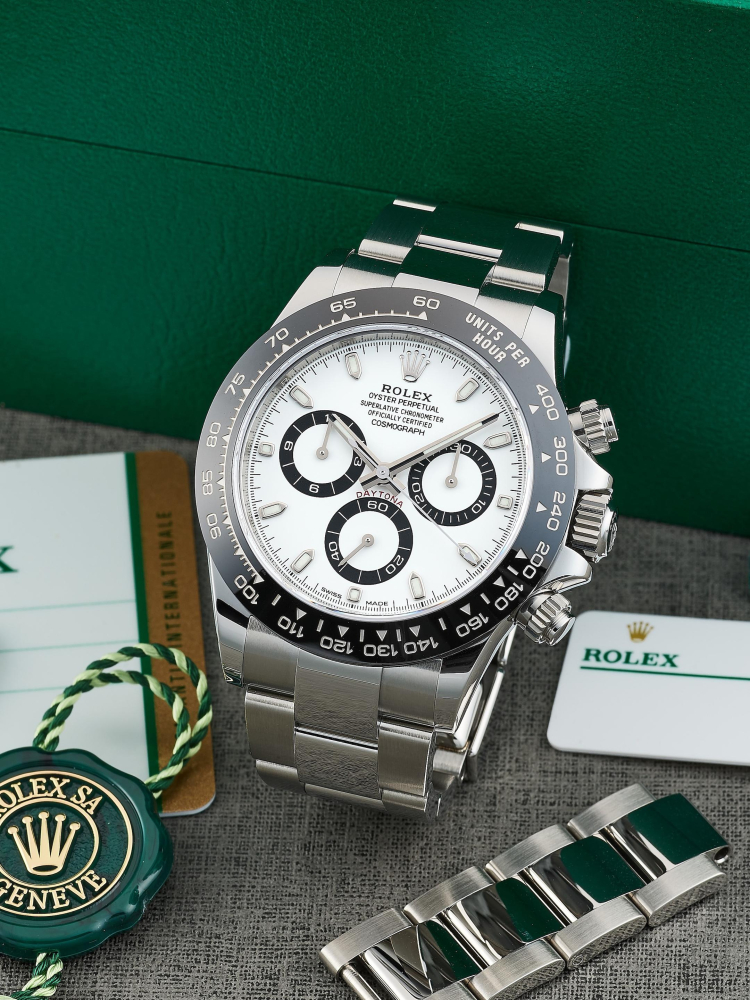 ROLEX | COSMOGRAPH DAYTONA "PANDA", REF.116500LN, A STAINLESS STEEL CHRONOGRAPH BRACELET WATCH, CIRCA 2020