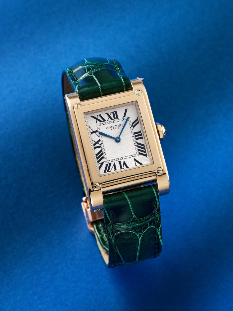 CARTIER | COLLECTION PRIVÉE CARTIER PARIS (CPCP) - TANK À VIS, REF.2484, A RARE YELLOW GOLD WRISTWATCH, CIRCA 2001
