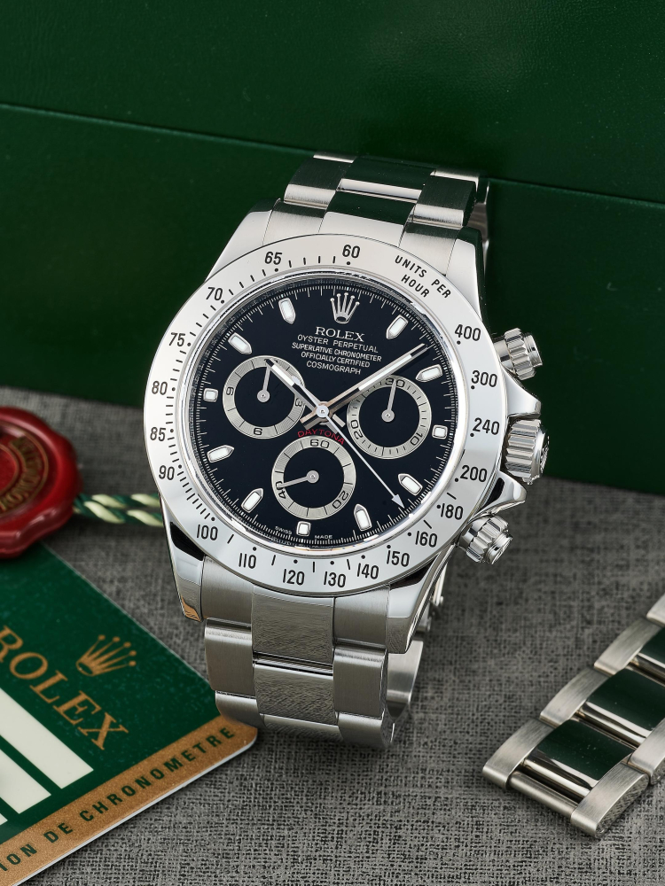 ROLEX | COSMOGRAPH DAYTONA, REF.116520, A STAINLESS STEEL CHRONOGRAPH BRACELET WATCH, CIRCA 2008 