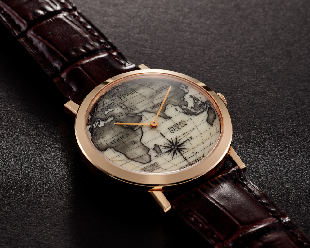 PIAGET | ALTIPLANO SCRIMSHAW, REF.G0A39151, A LIMITED EDITION PINK GOLD WRISTWATCH WITH FOSSILIZED MAMMOTH IVORY DIAL, CIRCA 2016 - FIRST TIME IN AUCTION