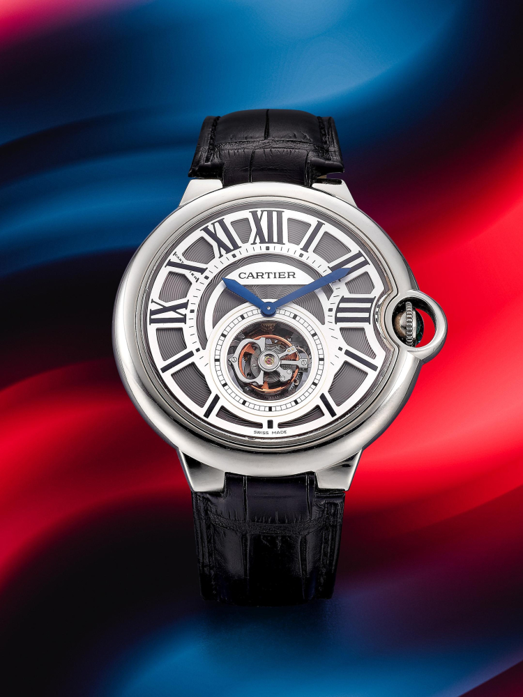CARTIER | BALLON BLEU FLYING TOURBILLON, REF.W6920021, A WHITE GOLD FLYING TOURBILLON WRISTWATCH, CIRCA 2015