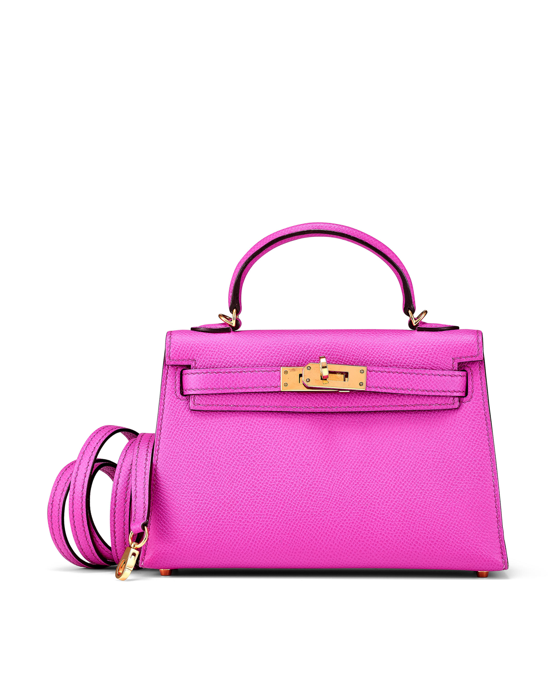 HERMÈS: MAGNOLIA EPSOM MINI KELLY II WITH GOLD HARDWARE 2018