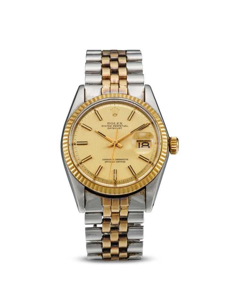[NO RESERVE] ROLEX | DATEJUST, REF.1601, A STAINLESS STEEL AND YELLOW GOLD BRACELET WATCH WITH DATE, CIRCA 1970 