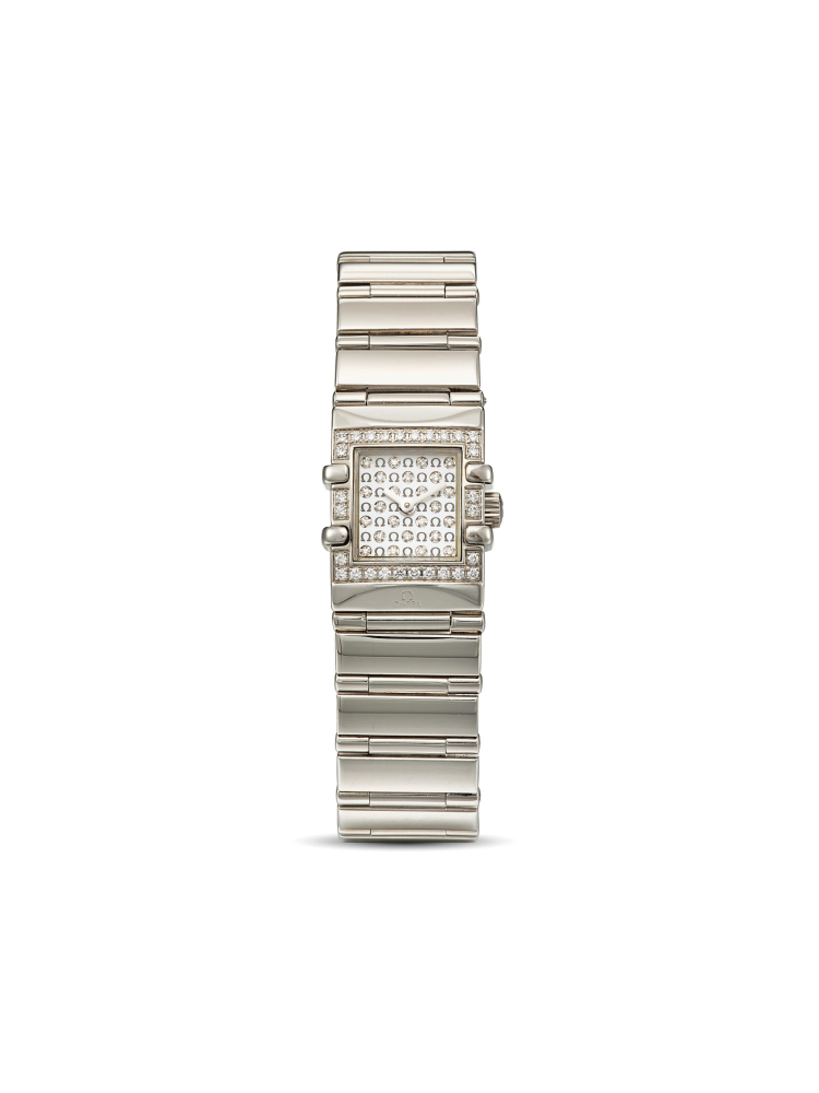 [NO RESERVE] OMEGA | CONSTELLATION QUADRA MOP, REF.1539.77.00, A LADY'S STAINLESS STEEL AND DIAMOND-SET BRACELET WATCH WITH MOTHER-OF-PEARL AND DIAMOND-SET DIAL, CIRCA 2000