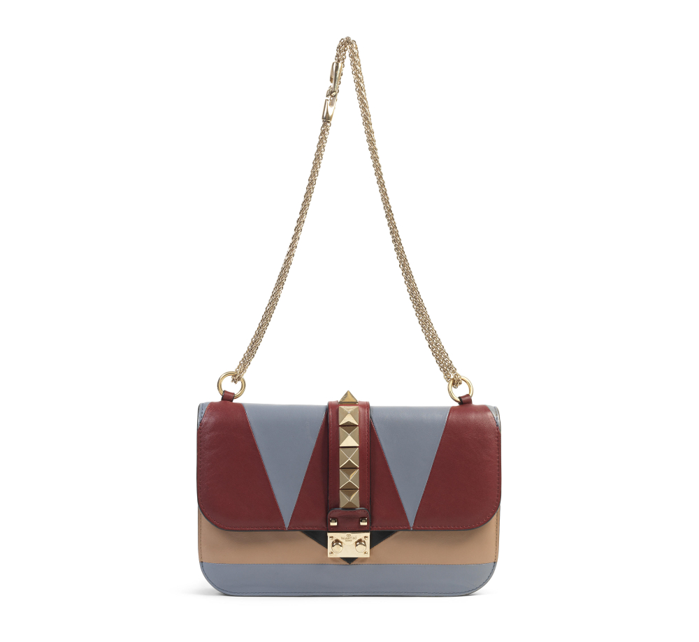 Valentino Garavani: a Multicolour Rockstud Lock Bag