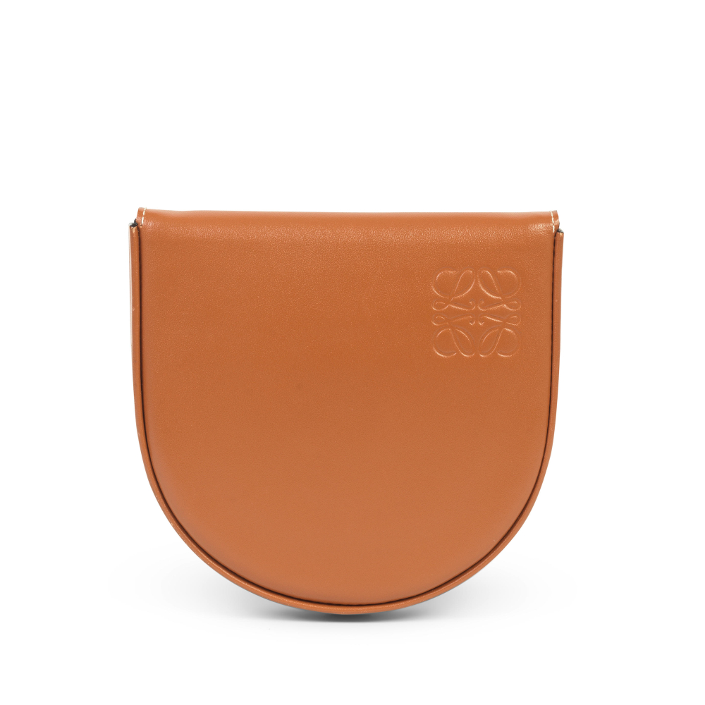 Loewe: a Tan Calfskin Small Heel Pouch