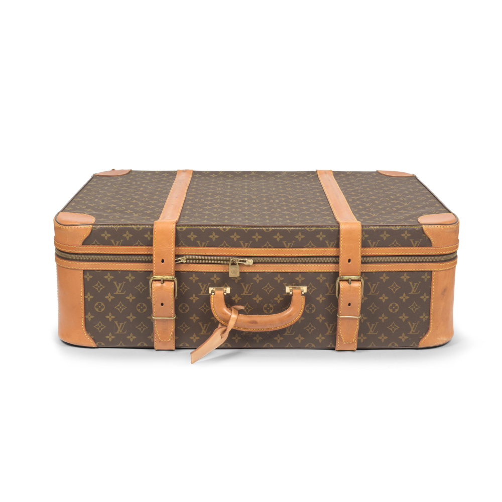 Louis Vuitton: a Monogram Stratos Suitcase 80