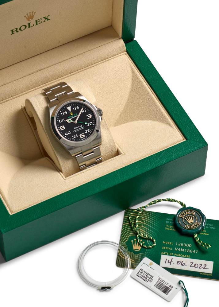ROLEX. A STAINLESS STEEL AUTOMATIC BRACELET WATCH