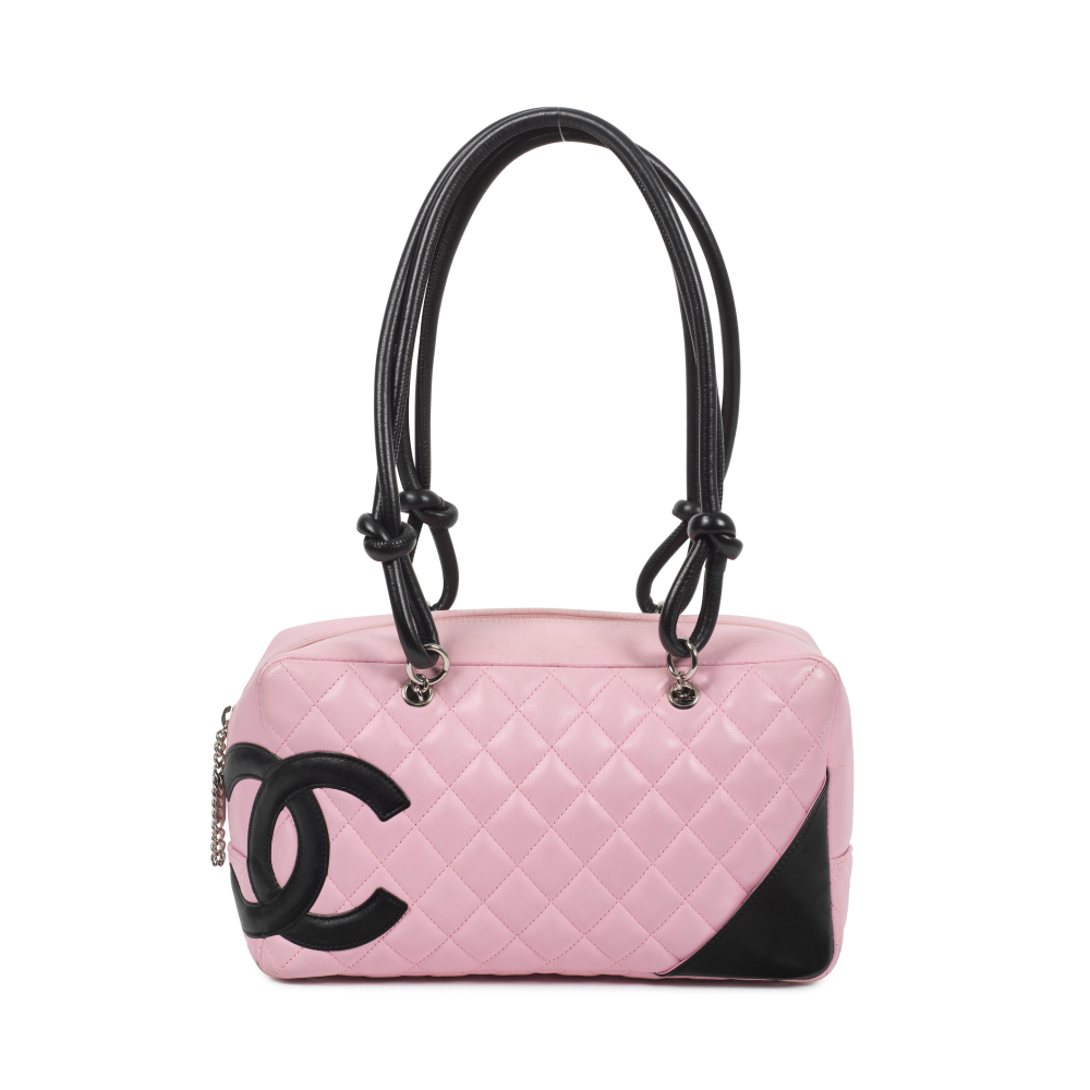 Chanel: a Pink Cambon Ligne Bowler Bag