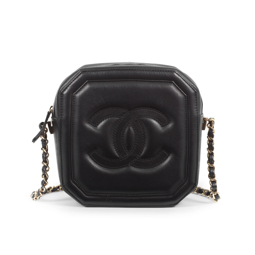 Chanel: a Black Octagonal Camera Bag