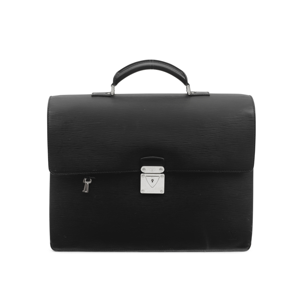 Louis Vuitton: a Black Epi Leather Neo Robusto Three Compartment Briefcase