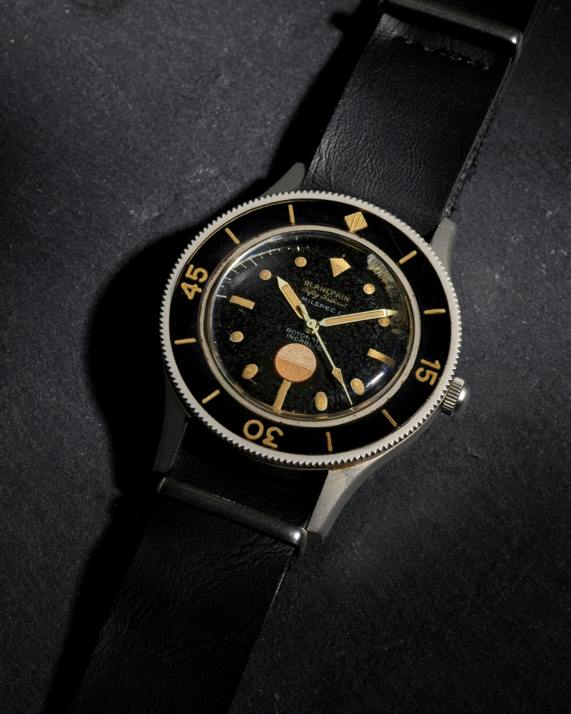 BLANCPAIN. A RARE AND EARLY EXAMPLE STAINLESS STEEL AUTOMATIC WRISTWATCH