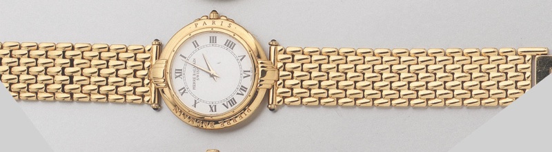 Pierre Balmain. A Gold Plated Quartz Bracelet Watch