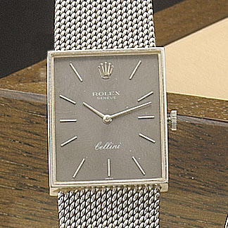 Rolex. 18ct white gold bracelet watch