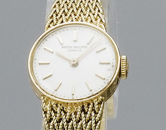Patek Philippe. A lady's 18ct gold bracelet watch
