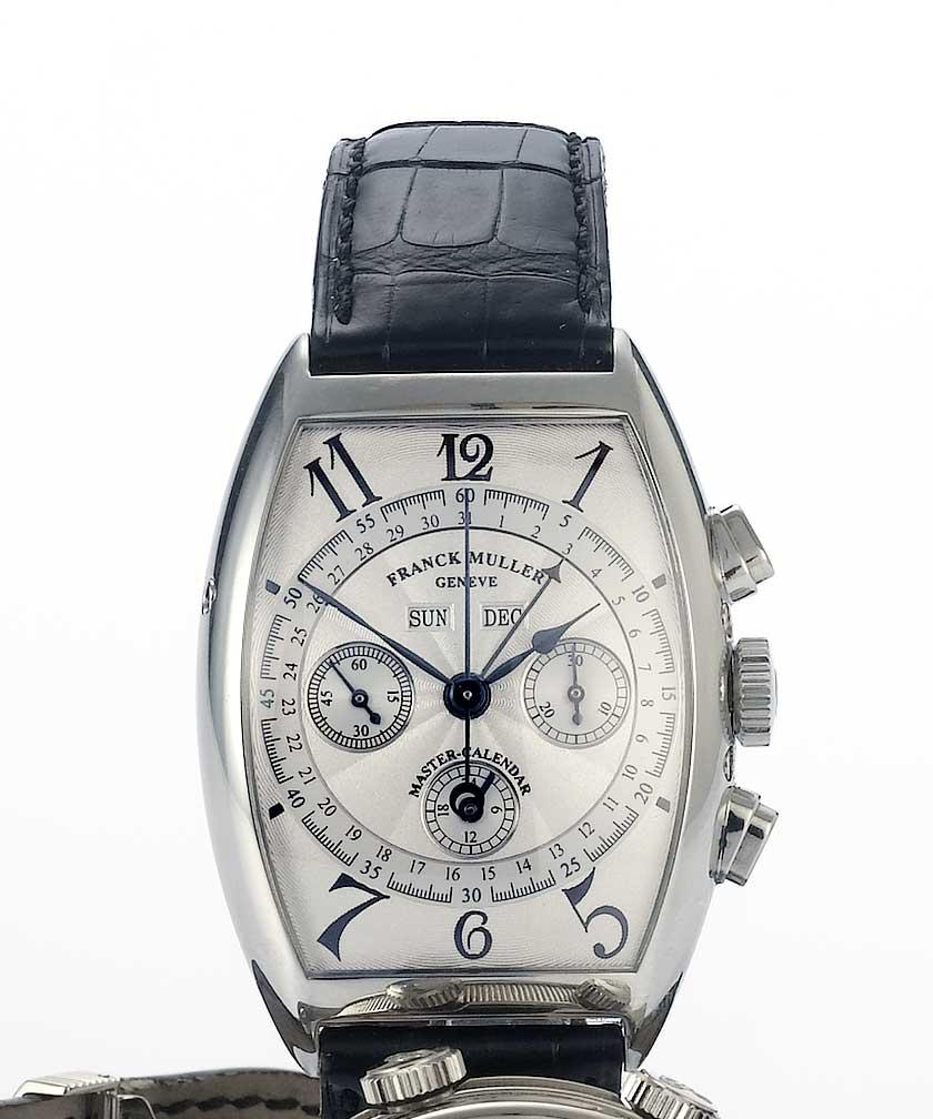 Frank Muller. A fine stainless steel chronograph calendar wristwatch