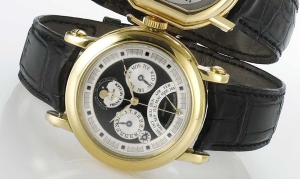 Frank Muller. A fine 18ct rose gold automatic perpetual calendar moon phase wristwatch with retrograde calendar together with presentation box and certificate