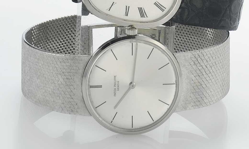 Patek Philippe. A fine 18ct white gold bracelet watch