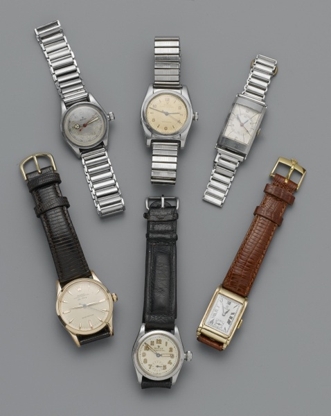 Rolex. A stainless steel centre seconds wristwatch with original guarantee papers