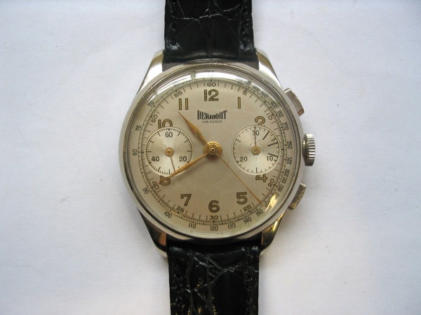 Dermont. A stainless steel chronograph wristwatch