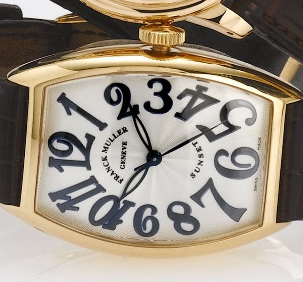 Frank Muller. A fine 18ct gold automatic centre seconds wristwatch with box and papers