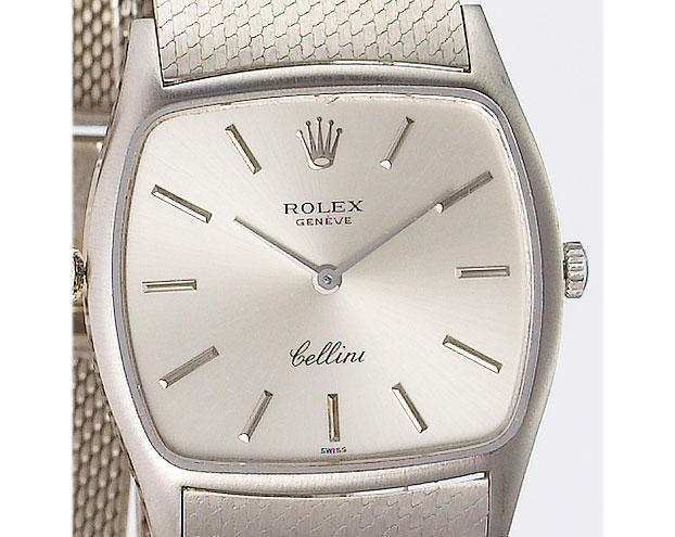 Rolex. A fine 18ct white gold bracelet watch