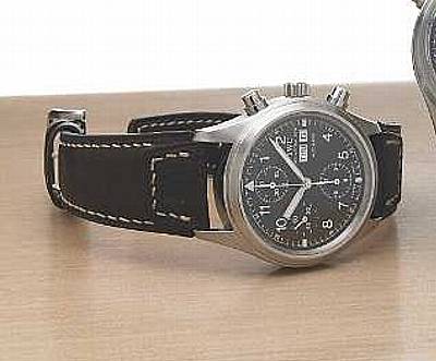 IWC, Schaffhausen. A stainless steel self-winding chronograph wristwatch with day-date calendar