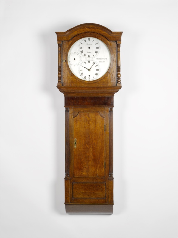 A rare oak cased industrial wall timepiece