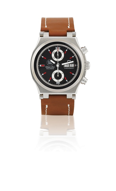 Dino Zei. A fine stainless steel automatic limited edition chronograph wristwatch