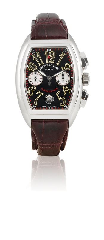 Franck Muller. A fine stainless steel automatic chronograph calendar wristwatch