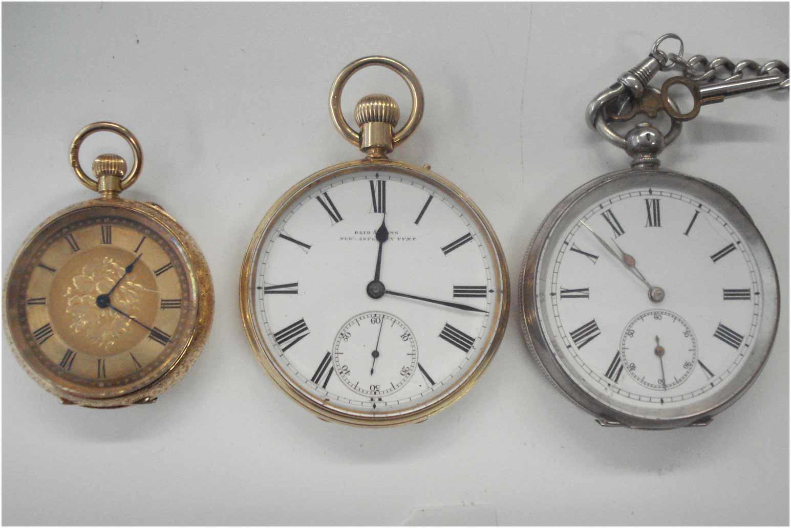 A lot of 3 various pocket watches