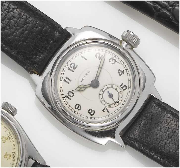 Rolex. A rare stainless steel wristwatch